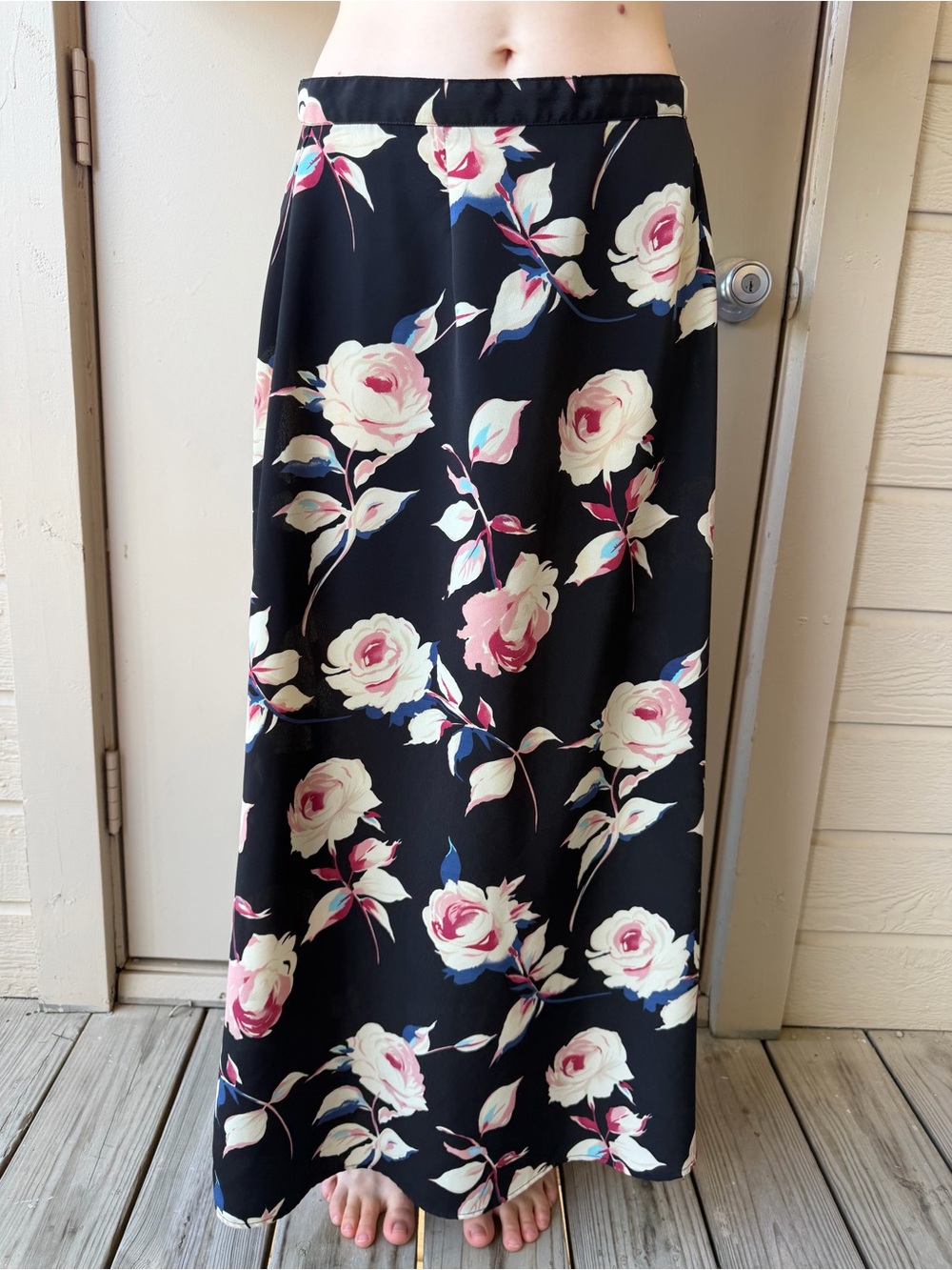 Vintage Intriguing Threads Floral Maxi Skirt 🌹